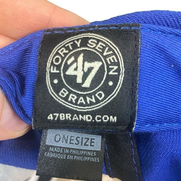 ‘47 Brand MLB Kansas City Royals Blue Embroidered KC Baseball Cap Hat Size O/S - Picture 8 of 8